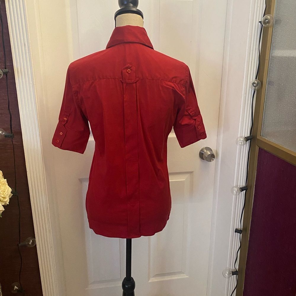 Fendi red shirt blouse, size 38(S) - Picture 8 of 11
